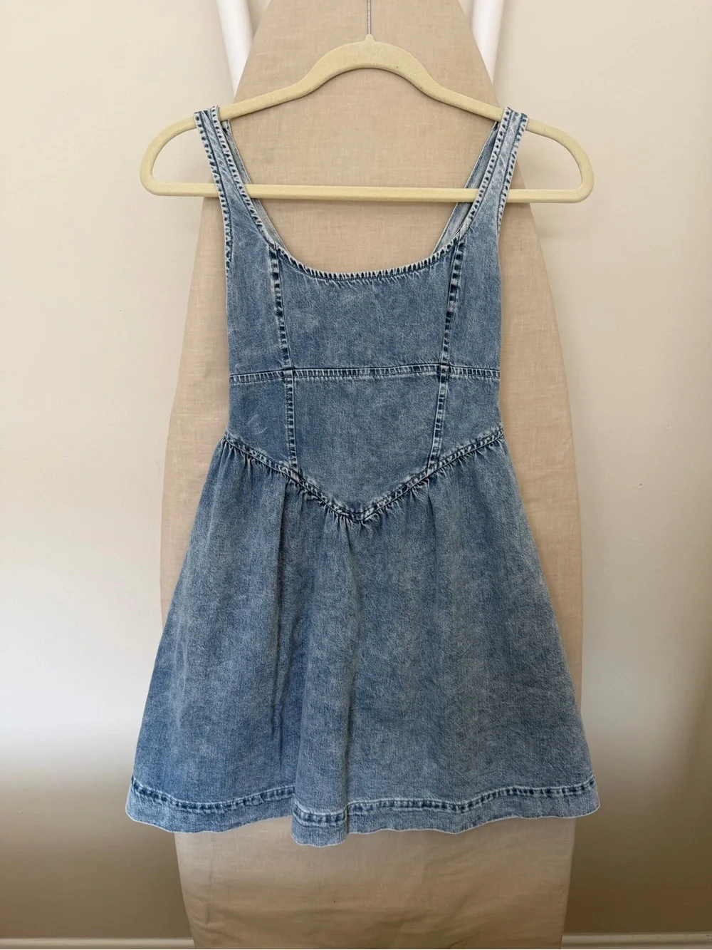 American Eagle Outfitters Light Denim Mini Dress